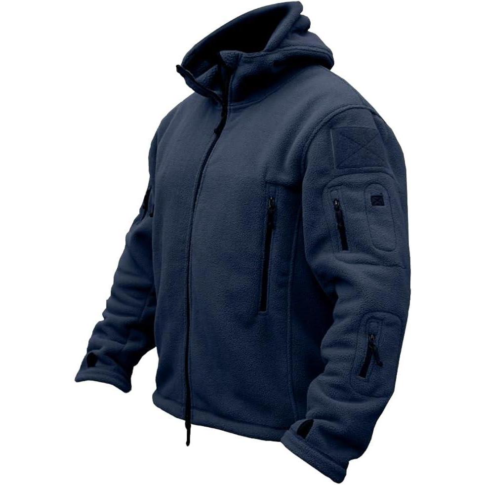 imageReFire Gear Mens Warm Military Tactical Sport Fleece Hoodie JacketDark Navy