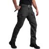 Pantalons de fret tactique pour hommes d&rsquo;équipement CARWornIC Waterpoof Stop léger EDC Military Combat pantalons (Black-2)