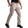Pantalons de fret tactique pour hommes d&rsquo;équipement CARWornIC Waterpoof Stop léger EDC Military Combat pantalons (Khaki-2)