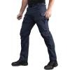Pantalons de fret tactique pour hommes d&rsquo;équipement CARWornIC Waterpoof Stop léger EDC Military Combat pantalons (Navy Blue)