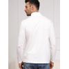 Pull-over à manches longues pour hommes 1/4 de CARWORNIC Slim Fit Stretch Coton Mock Neck Work Golf Shirts (Beige)