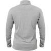 Pull-over 1/4 zip pour homme manches longues Casual Slim Fit Stretch Cotton Mock Neck Work Golf Shirts(Light Grey)