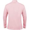 Pull-over à manches longues pour hommes 1/4 de CARWORNIC Slim Fit Stretch Coton Mock Neck Work Golf Shirts (Pink)