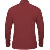 Pull-over à manches longues pour hommes 1/4 de CARWORNIC Slim Fit Stretch Coton Mock Neck Work Golf Shirts (Vin Rouge)