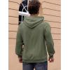 Pull-over Sweatshirts à capuche manches longues avec poche zippée pour hommes CARWORNIC (Army Green)