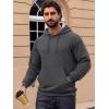 Pull-over Sweatshirts à capuche manches longues avec poche zippée (gris foncé)