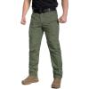 Pantalon tactique léger pour hommes CARWORNIC Ripstop Army Cargo militaire pantalons de randonnée en plein air résistant à l&rsquo;eau Pants(Army Green)