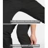 Pantalon tactique léger pour hommes CARWORNIC Ripstop Army Cargo Pants résistant à l&rsquo;eau Randonnée en plein air pantalons(noir)