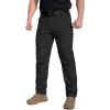 Pantalon tactique léger pour hommes CARWORNIC Ripstop Army Cargo Pants résistant à l&rsquo;eau Randonnée en plein air pantalons(noir)