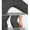 Pantalon tactique léger pour hommes CARWORNIC Ripstop Army Cargo Pants résistant à l&rsquo;eau Randonnée en plein air pantalons (Gris foncé)