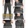 Pantalon tactique léger pour hommes CARWORNIC Ripstop Army Cargo Pants résistant à l&rsquo;eau Randonnée en plein air pantalons (Gris foncé)