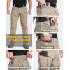 Pantalon tactique léger pour hommes CARWORNIC Ripstop Army Cargo Pants résistant à l&rsquo;eau Randonnée en plein air pantalons (Khaki)
