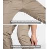 Pantalon tactique léger pour hommes CARWORNIC Ripstop Army Cargo Pants résistant à l&rsquo;eau Randonnée en plein air pantalons (Khaki)