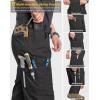 CARWORNIC Men&rsquo;s Stretch Ripstop Work Pants Flex résistant à l&rsquo;eau Pantalon de fret léger EDC opérateur Tactic Utility Pants(Black)