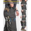 CARWORNIC Men&rsquo;s Stretch Ripstop Work Pants Flex résistant à l&rsquo;eau Pantalon de fret léger EDC opérateur pantalons d&rsquo;utilité tactique (Dark Grey)