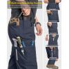 CARWORNIC Men&rsquo;s Stretch Ripstop Work Pants Flex résistant à l&rsquo;eau Pantalon de fret léger EDC opérateur pantalons d&rsquo;utilité tactique (Navy Blue)