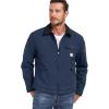 Veste de coton d&rsquo;hiver pour hommes CARWORNIC Chaud matelassée doublée Cargo Jacket de travail régulier Fit Casual Lapel Trucker Coat (Navy Blue)