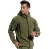 Veste à capuche Fleece de sport tactique militaire chaud pour hommes (Green Army)
