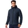 Veste à capuche Fleece de sport tactique militaire chaud pour hommes (Marine noire)