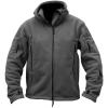 Veste à capuche de sport tactique militaire chaud pour hommes (Gray)