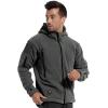 Veste à capuche de sport tactique militaire chaud pour hommes (Gray)