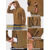 Veste à capuche de sport tactique militaire chaud pour hommes (Khaki)