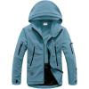 Veste à capuche de sport tactique militaire chaude pour hommes (bleu clair)
