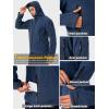 Veste à capuche Fleece de sport tactique militaire chaud pour hommes (Navy Blue)