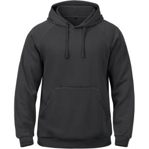 CARWORNIC Men’s Hoodies Pullover Soft Hooded Sweatshirts Long Sleeve Casual Hoodies with Zipper Pocket(Black)
