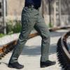CARWORNIC Équipement de randonnée pour hommes Pantalon tactique Cotton léger De plein air Army Military Cargo pantalons (Army Green)