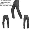 CARWORNIC Équipement de randonnée pour hommes Pantalon tactique Cotton léger En plein air Army Combat pantalons de fret (noir)