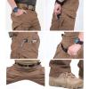 Pantalon tactique de randonnée pour hommes en équipement CARWORNIC Coton léger à l&rsquo;extérieur des pantalons de combat militaire (Brown)