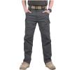 CARWORNIC Équipement de randonnée pour hommes Pantalon tactique Cotton léger à l&rsquo;extérieur des pantalons de combat militaire (Dark Gray)