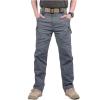 Pantalon tactique de randonnée pour hommes en équipement CARWORNIC Coton léger à l&rsquo;extérieur des pantalons de combat militaire (Gray)