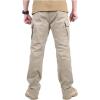 Pantalon tactique de randonnée pour hommes en équipement CARWORNIC Coton léger à l&rsquo;extérieur des pantalons de combat militaire (Khaki)