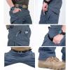 CARWORNIC Équipement de randonnée pour hommes Pantalon tactique Coton léger Cargo militaire de combat extérieur pantalons (Navy Blue)