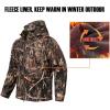 Veste de chasse Camo pour hommes étanche à l&rsquo;eau en coque souple en tapis de camouflage Enrobage de pêche à la randonnée en plein air (Reeds Cama)
