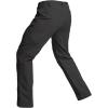 CARWORNIC Hommes Cotton Stretch Tactical Work Pantalons Léger Flex Cargo Hiking Pants avec 15-Pockets (noir)