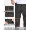 CARWORNIC Hommes Cotton Stretch Tactical Work Pantalons Léger Flex Cargo Hiking Pants avec 15-Pockets (noir)
