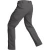 CARWornIC Mens Cotton Stretch Tactical Work Pantalons Lightweight Flex Cargo Hiking Pantas avec 15 poches (gris foncé)