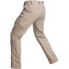 Pantalon de travail tactique étiré en coton pour hommes CARWORNIC Léger pantalon de randonnée Flex Cargo avec 15 pockets (Khaki)
