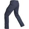 Pantalon de travail tactique étiré en coton pour hommes CARWORNIC Pantoufles de randonnée à fret souple léger avec 15 poches (bleu marine)