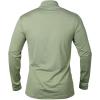 T-shirts sport à manches longues pour homme 1/4 Pull Zip Sweatshirt sport actif rapide à sec pour gymnastique de course (vert)