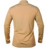 T-shirts sport à manches longues pour homme 1/4 Pull Zip Sweatshirt sport actif rapide à sec pour gymnastique de course (Orange)