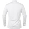 T-shirts sport à manches longues pour homme 1/4 Pull Zip Sweatshirt sport actif rapide à sec pour gymnastique de course (blanc)