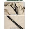 Veste à capuche militaire tactique pour hommes CARWORNIC Chaud Multi-Pockets en manteau à capuchon d&rsquo;extérieur (Beige)