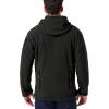 Veste à capuche militaire tactique pour hommes CARWORNIC Chaud Multi-Pockets en manteau à capuchon extérieur (noir)