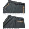CARWORNIC Pantalons de randonnée à sec rapide pour hommes en plein air Pantoufles de pêche stretch léger