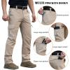 Pantalon de randonnée rapide à sec pour hommes CARWORNIC Léger résistant à l&rsquo;eau Pêcher des pantalons de plein air avec poches zippées