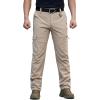 Pantalon de randonnée rapide à sec pour hommes CARWORNIC Léger résistant à l&rsquo;eau Pêcher des pantalons de plein air avec poches zippées